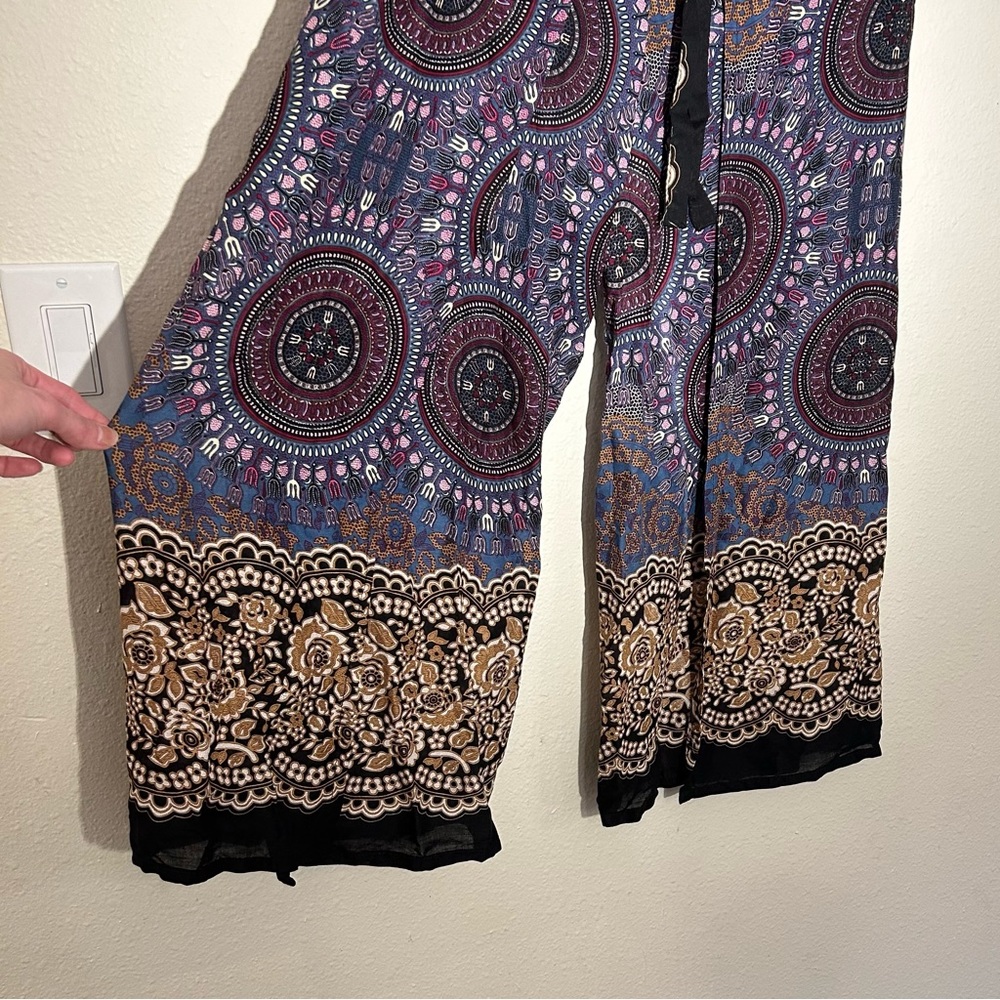NWT Bohemian style pants with front tie (A2) - Picture 5 of 5